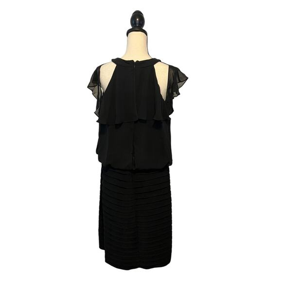 NWT Scarlett Tiered Dress Womens Size 18T Black Cold Shoulder Cocktail Dress - Picture 5 of 10